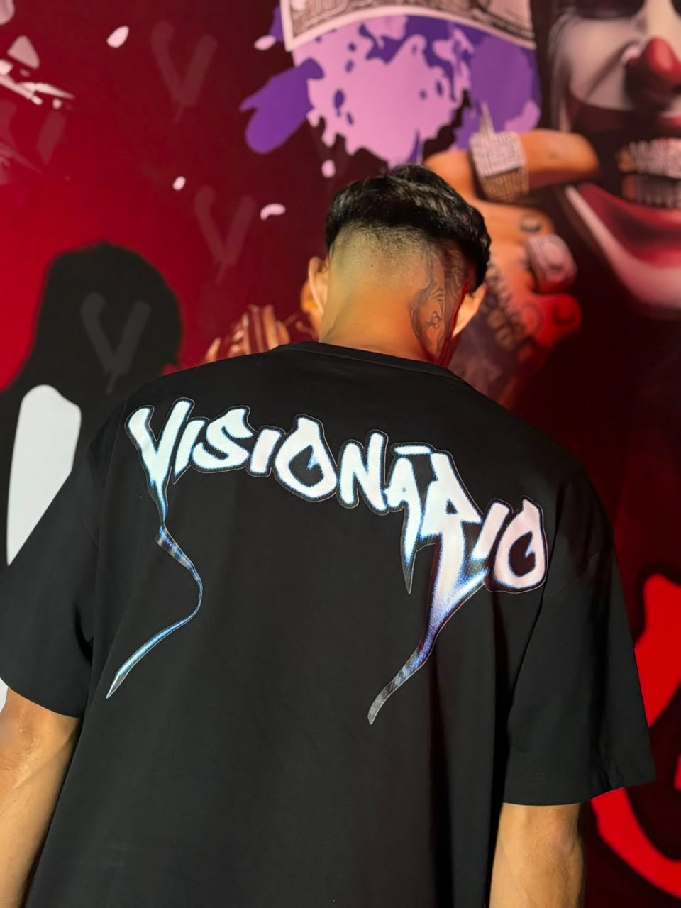 Camiseta Visionário • Logo Grafite